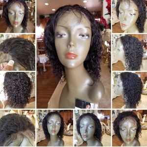 Curly Human Hair Lace Front Wig